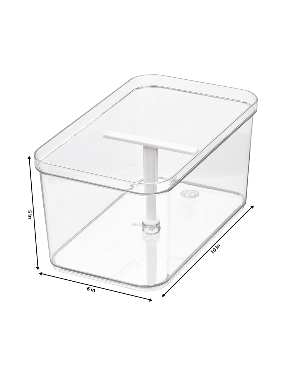Interdesign Crisp Deep Drawer Bin with T-Handle Set of 3 Pieces