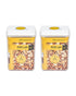 Homesmiths Airtight 2.3 Liter Rectangle Food Container Pack of 2