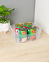 Homesmiths Storage Box 3 Pieces Small & 3 Pieces Medium Set Clear