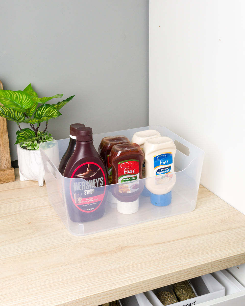 Homesmiths Storage Box 3 Pieces Small & 3 Pieces Medium Set Clear