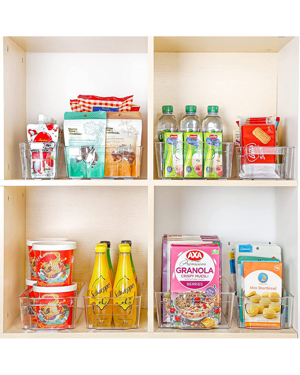Homesmiths Fridge Bin Narrow 37.5 x 11 x 10 cm Set of 3