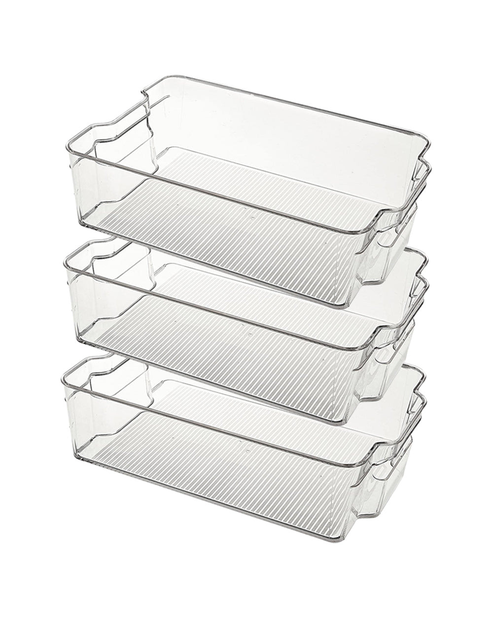 Homesmiths Fridge Bin Large 37.5 x 22 x 10 cm Set of 3