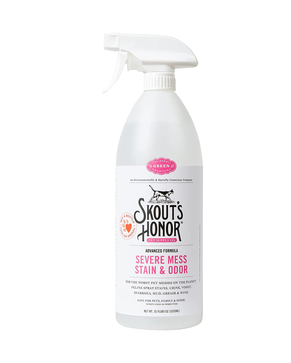 Skouts Honor  1.03 Liter Stain & Odor Severe Mess Advanced Formula Cat Cleaning