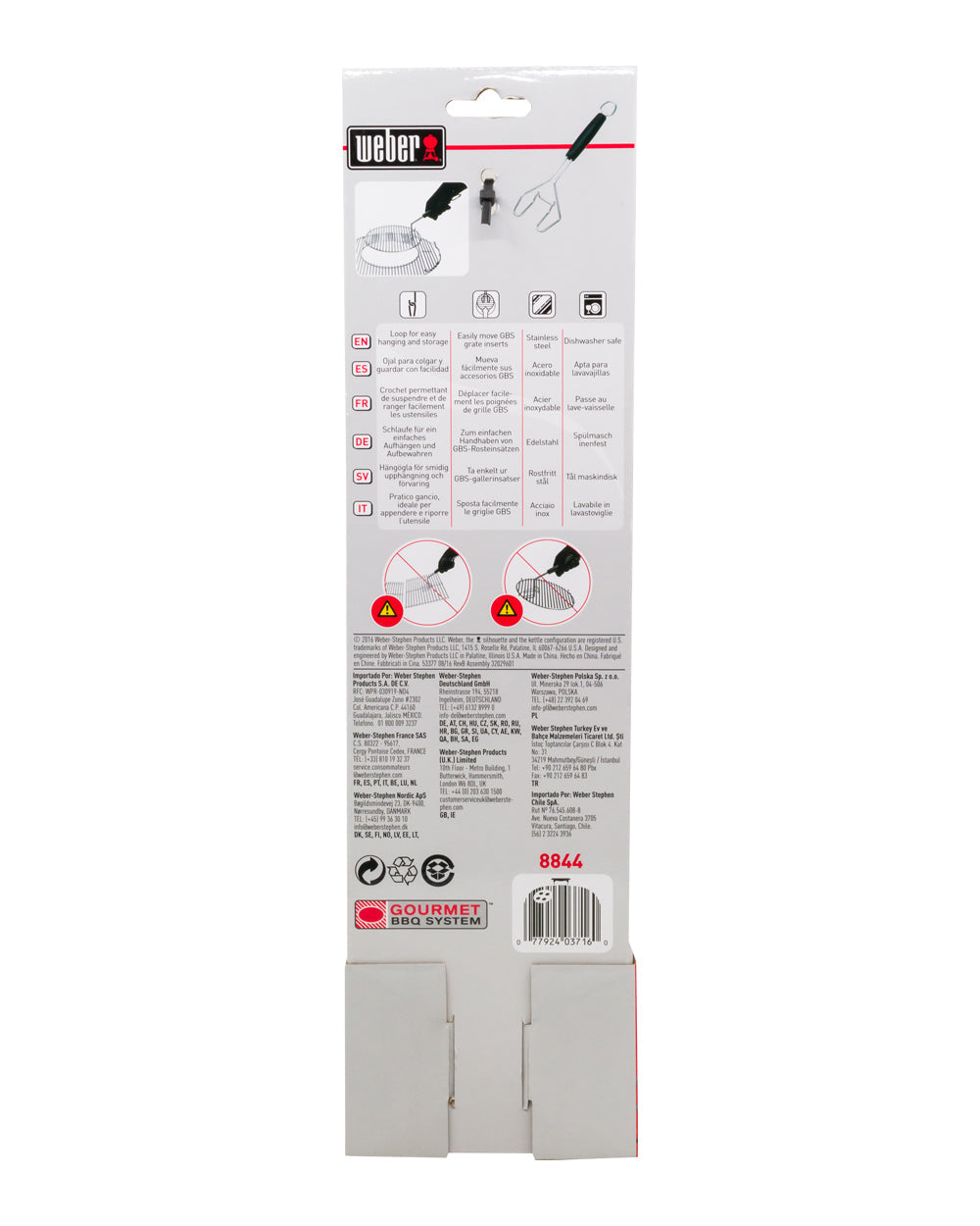 Weber GBS Grate Insert Lifter