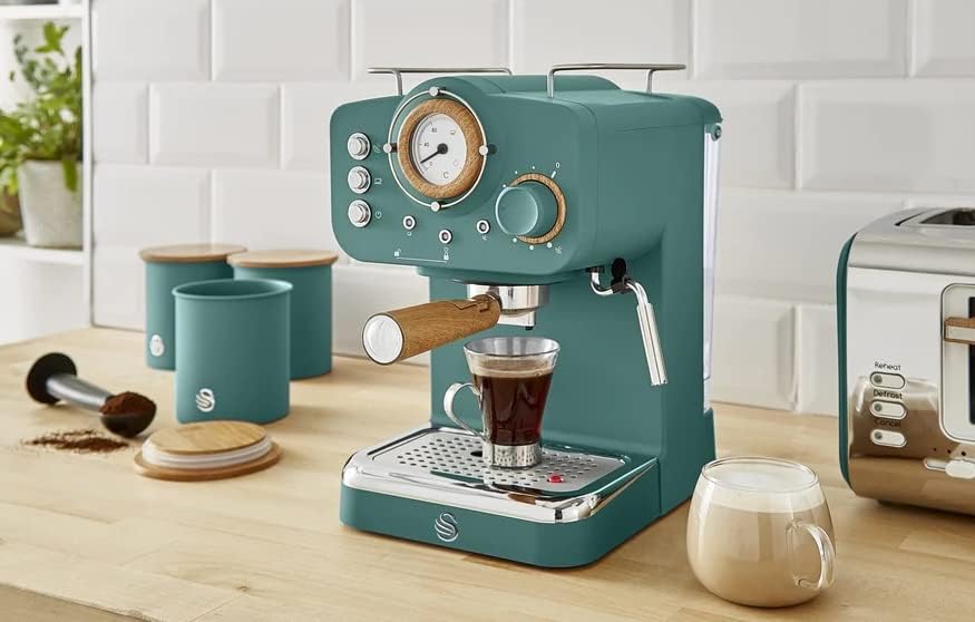 Swan Pump Espresso Coffee Machine Pine Green
