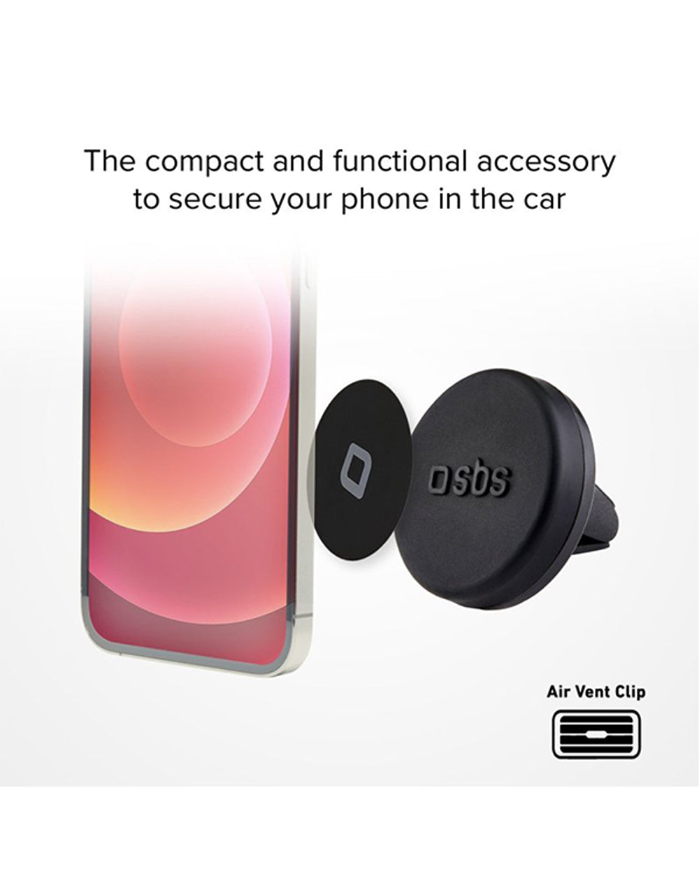 SBS Universal Car Holder With Magnet Holder