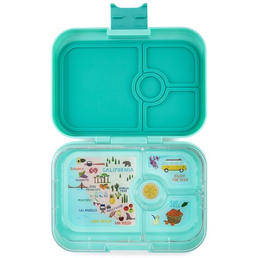 Yumbox Panino 4-Compartment Leakproof Bento Box Surf Green