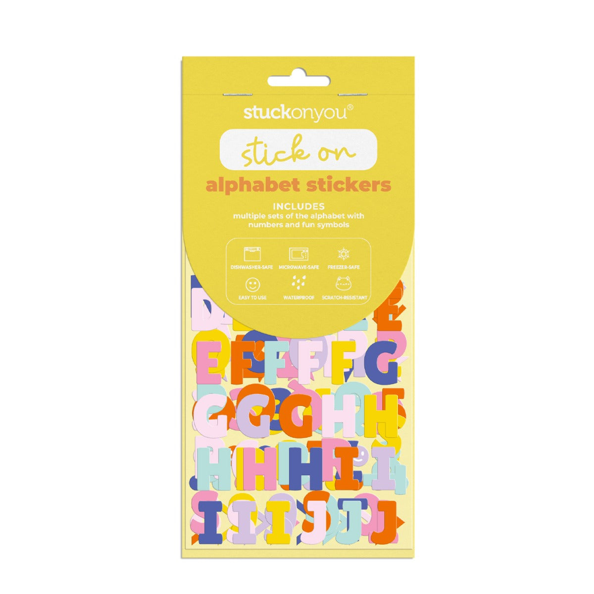 Stuck on You Novelty Alphabet Stickers Neutral