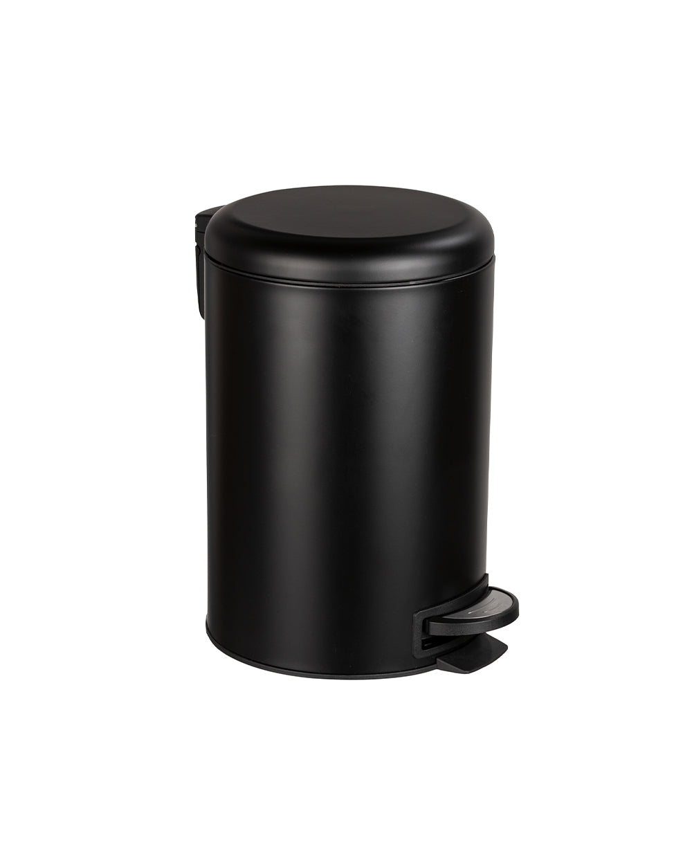 Wenko Pedal Bin Leman Black, Easy-Close 12 Liter
