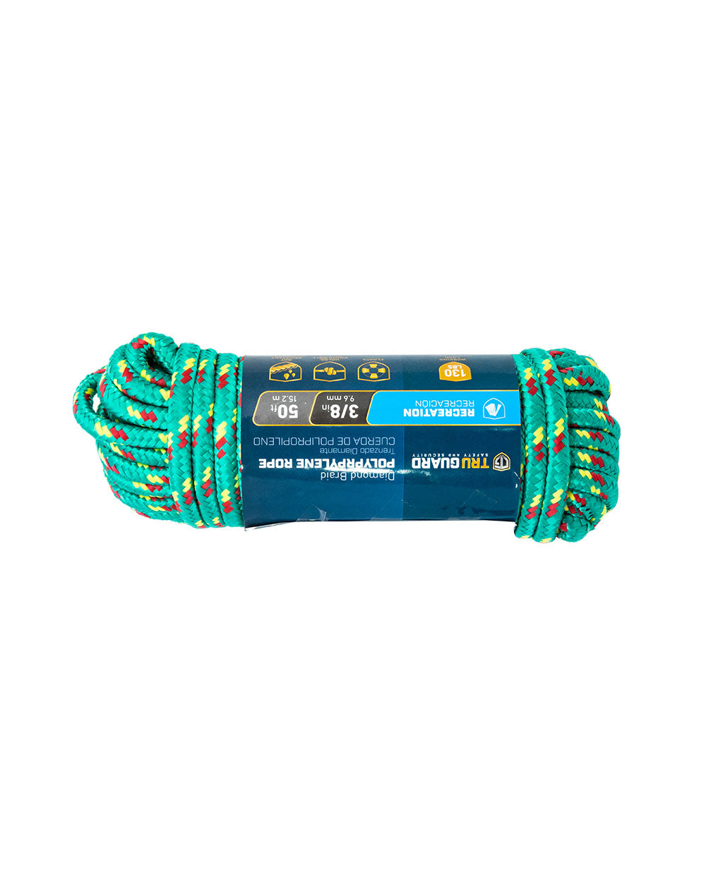 Tru-Guard 3/8"x50' Diamond Braided Rope