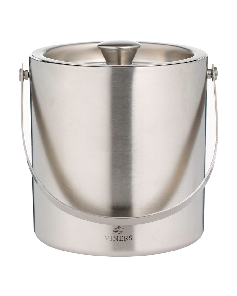 Viners Barware 1.5 Liter Silver Double Wall Ice Bucket