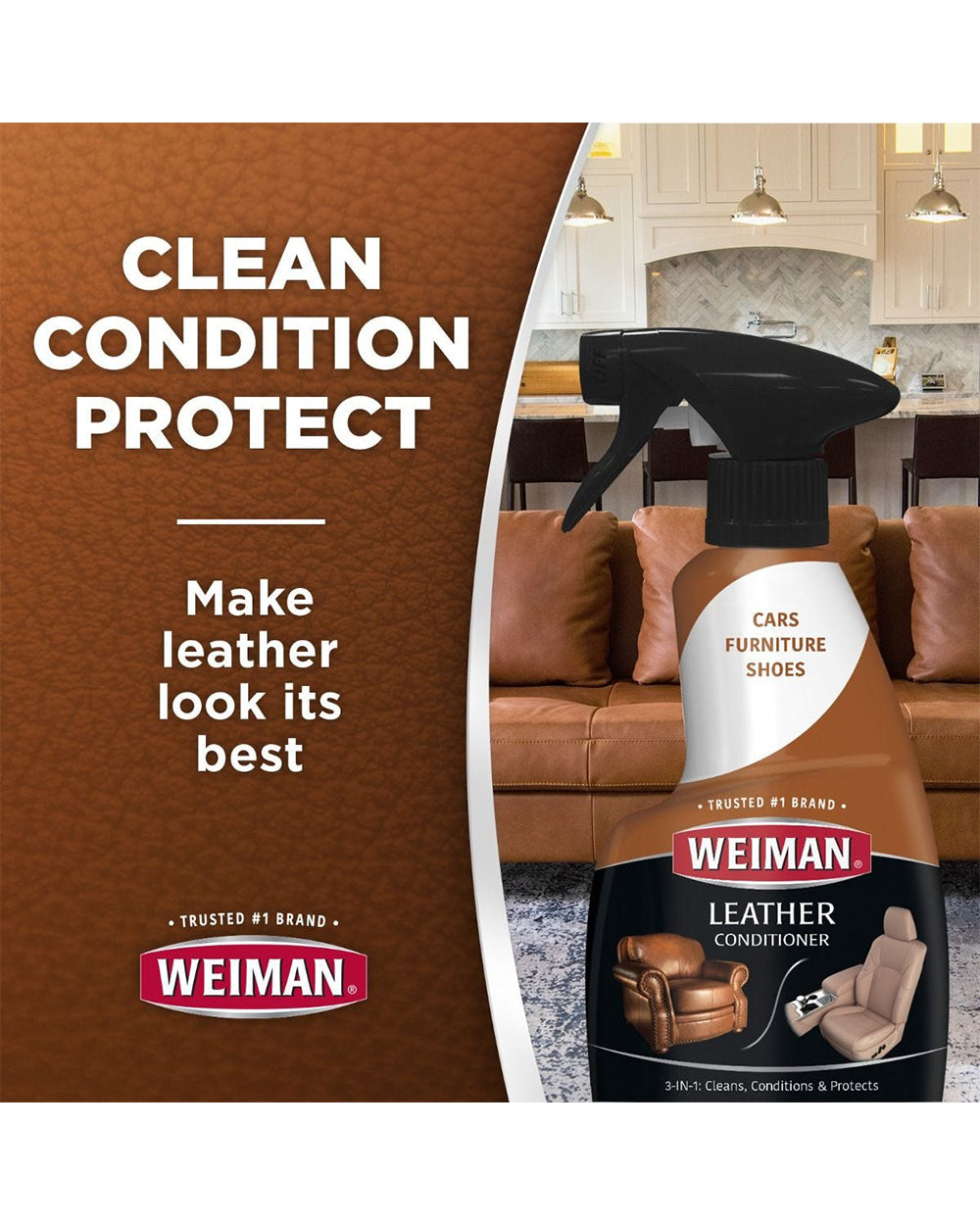 Weiman Leather Cleaner & Conditioner Spray