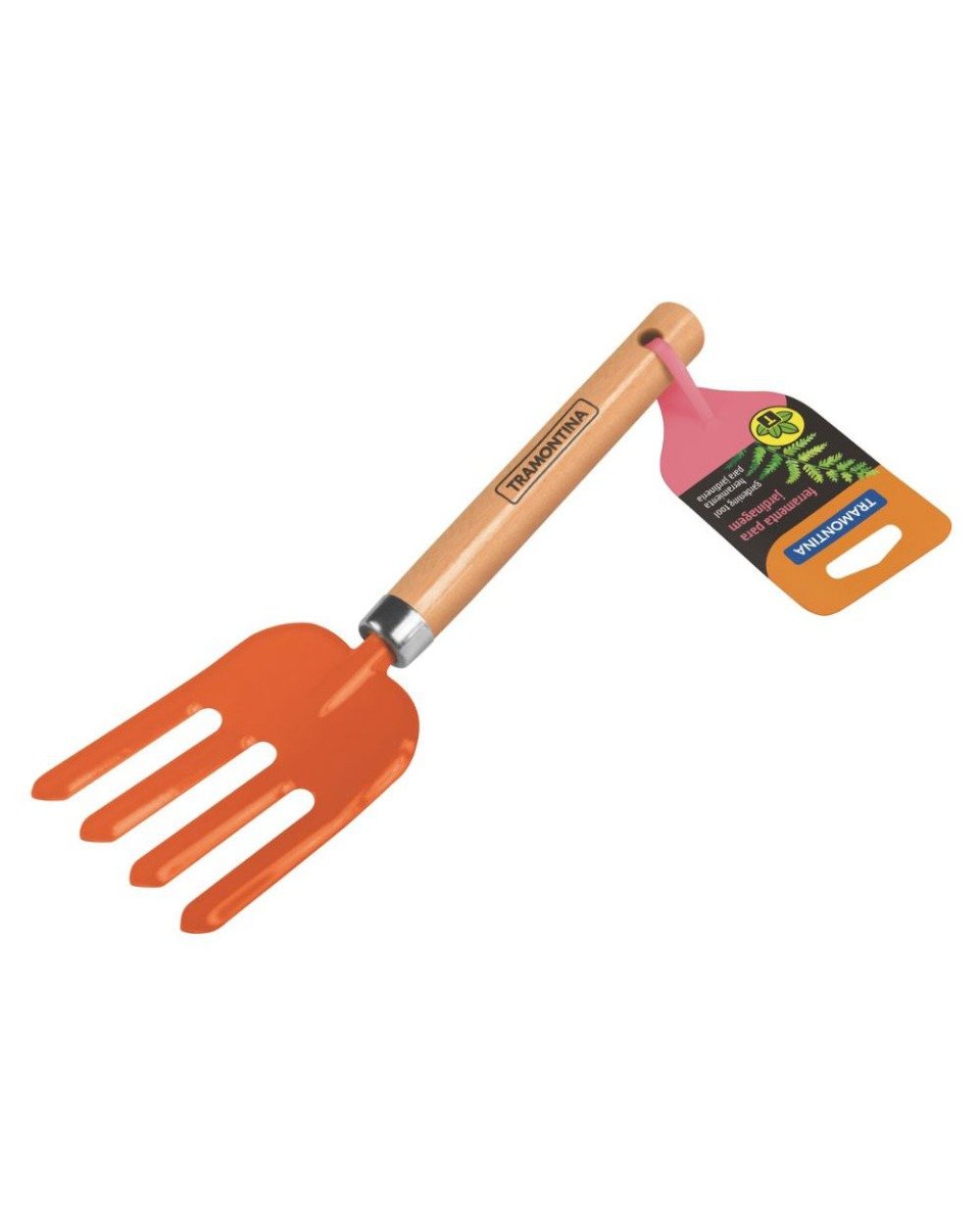 Tramontina Hand Garden Fork 4 teeth with Wood Handle