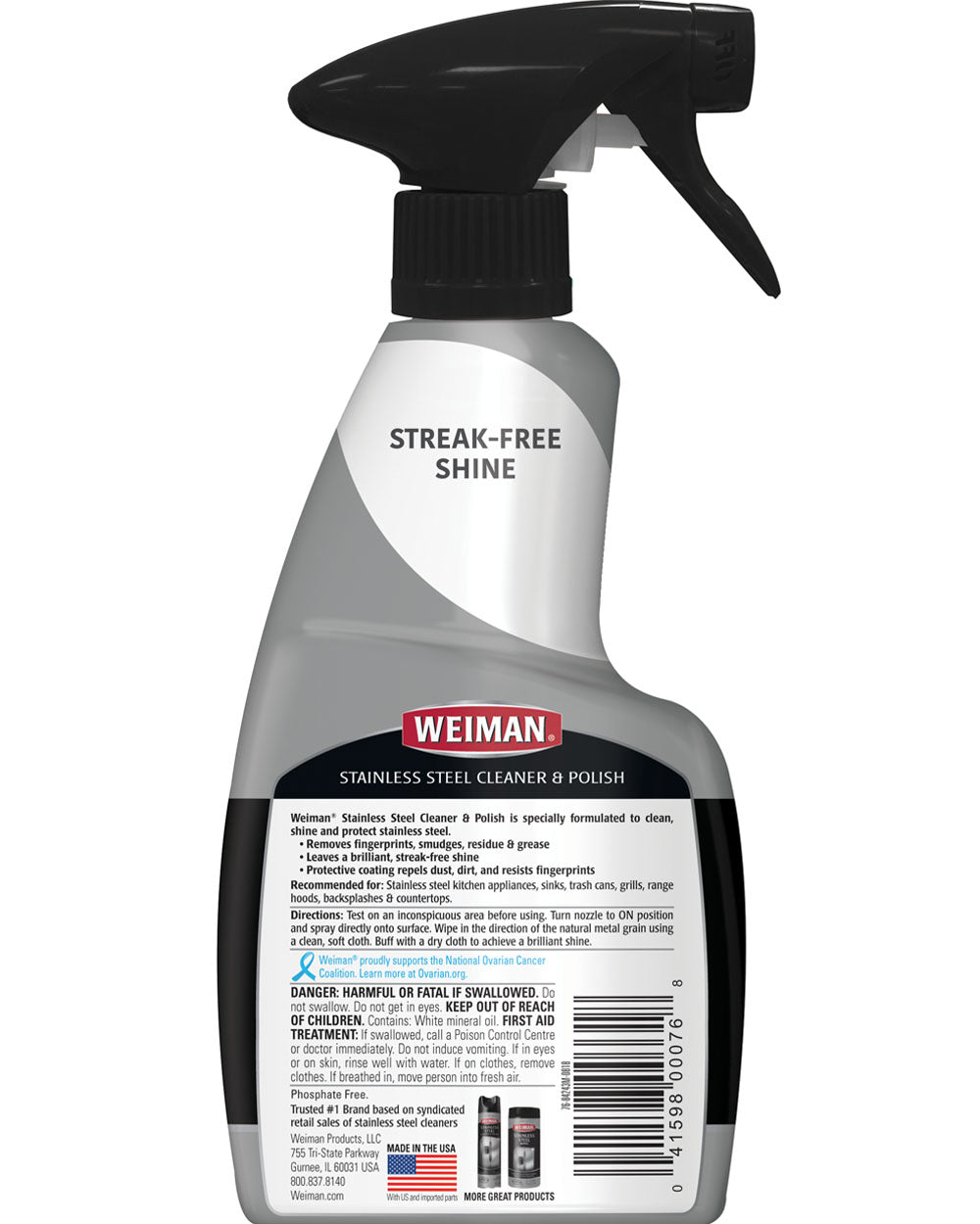 Weiman 12Oz Stainless Steel Cleaner