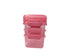 Sistema 400ML Rectangular Lunch Box Pack of 3 Light Orange