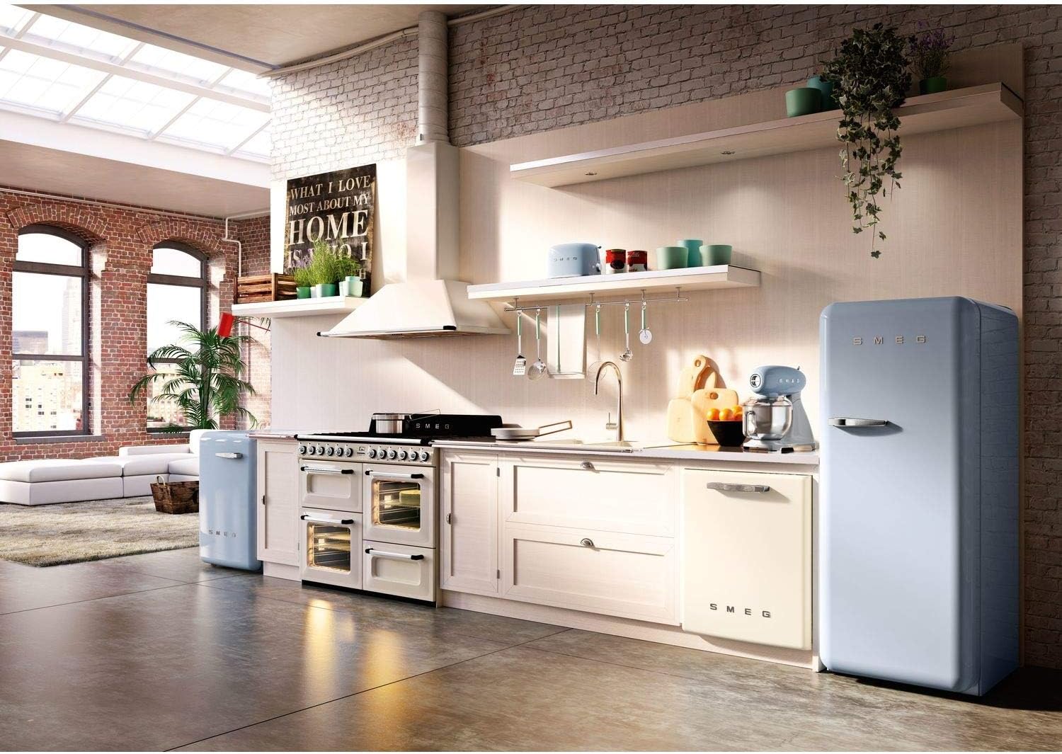 Smeg 2 Slice Toaster Pastel Blue