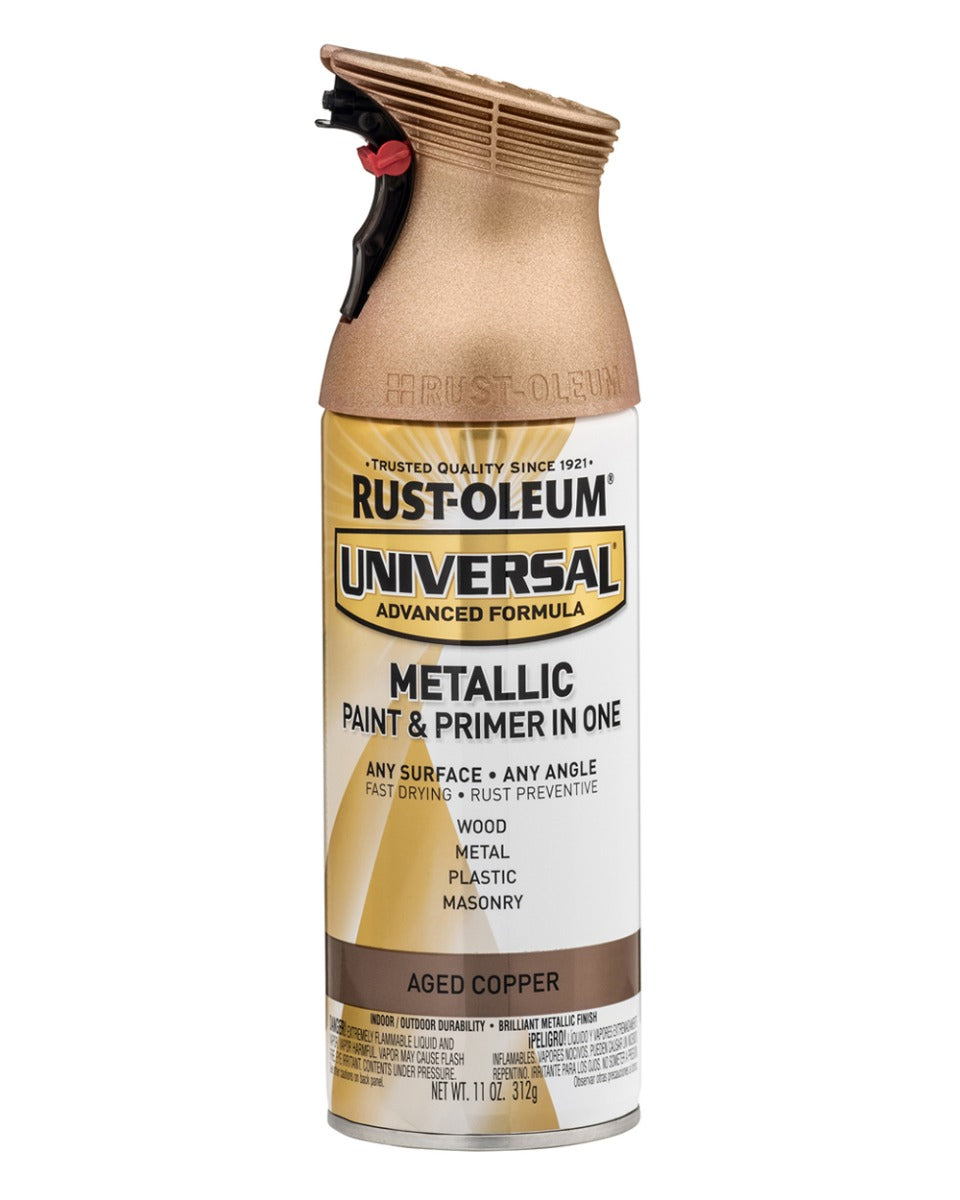 RustOleum Universal All Surface Spray Paint 11Oz Metallic Aged Copper