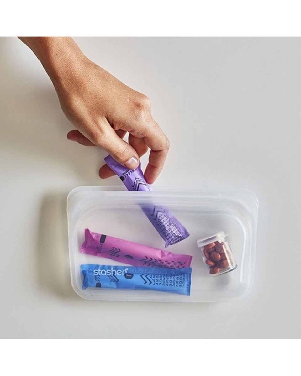 Stasher 290ML Reusable Silicone Snack Bag Clear