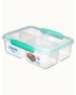 Sistema Quad Split To Go 1.74L Teal Clip