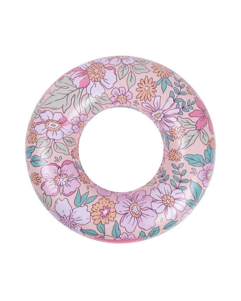 Swim Essentials Pink Blossom Printed Swimring 90cm