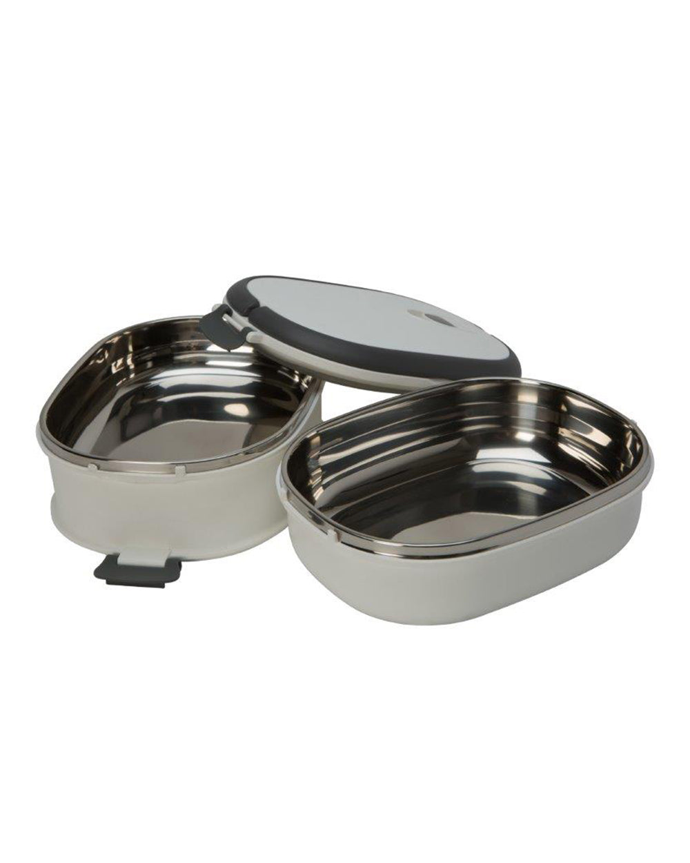 Simplify 50oz Oblong 2 Tier Stainless Steel Insulated Lunch Box Assorted 1 Pieces
