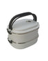 Simplify 50oz Oblong 2 Tier Stainless Steel Insulated Lunch Box Assorted 1 Pieces