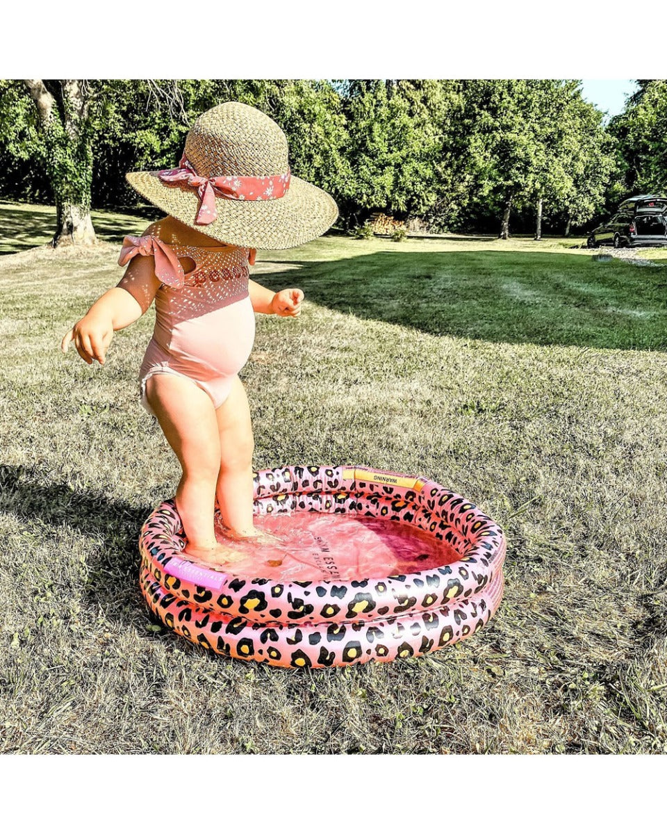 Swim Essentials Rose Gold Leopard Printed Baby Pool 60cm 2 Rings