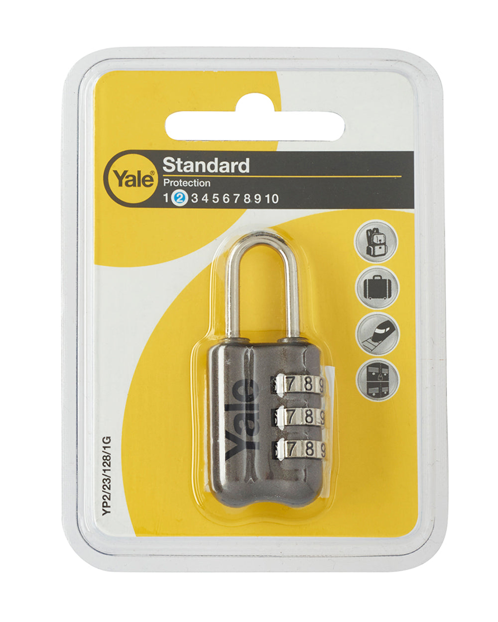 Yale Travel Padlock Grey