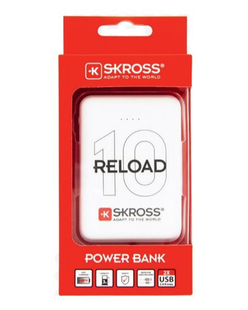 SKROSS Reload 10 Power Bank Compact & Sleek 10000mAh Pack of 2