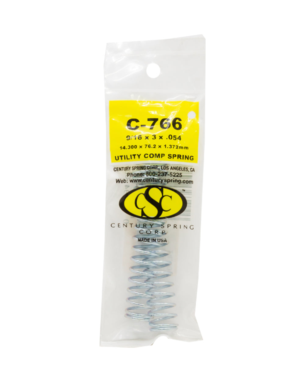 Utility Comprssn Spring 14.3 x 76.2 x 1.3 mm Pack of 2