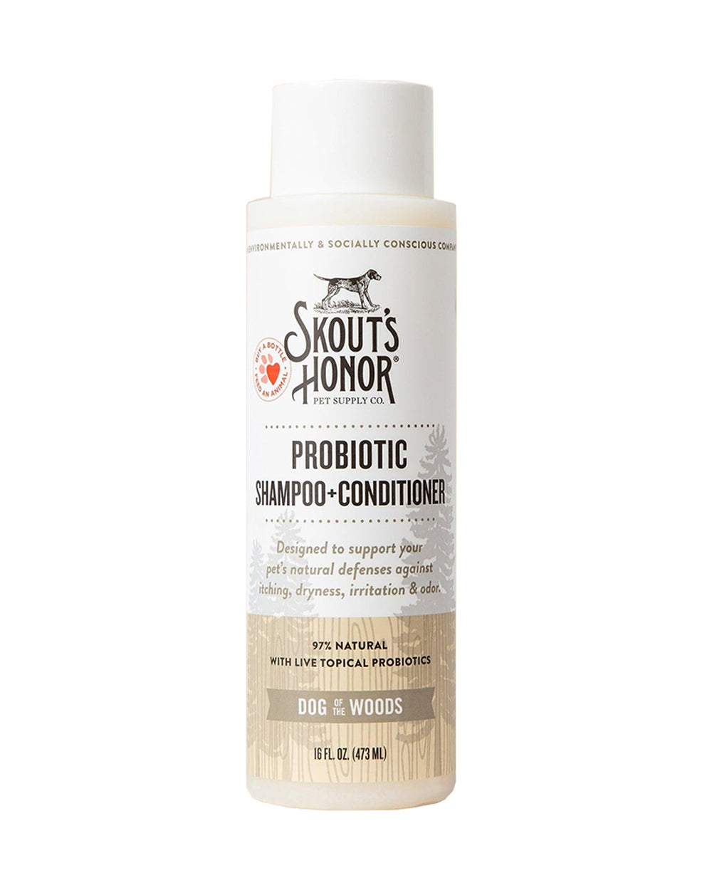 Skouts Honor 475ML Probiotic Shampoo Plus Conditioner Dog of the Woods Grooming