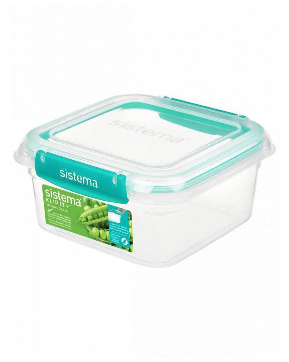 Sistema 1.15Liter Square Klip It Plus Minty Teal