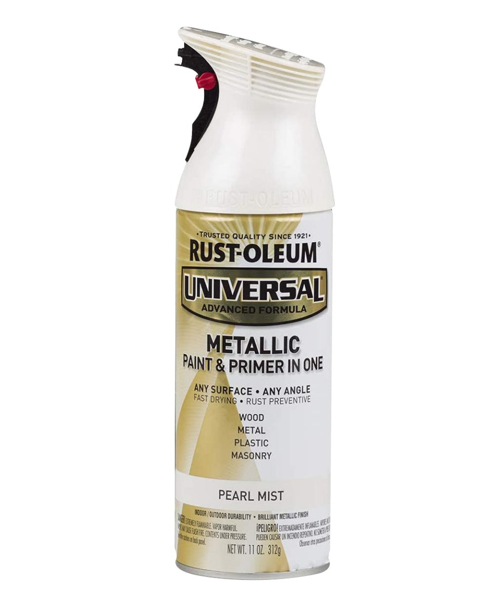 RustOleum Universal All Surface Spray Paint 11Oz Metallic Pearl Mist