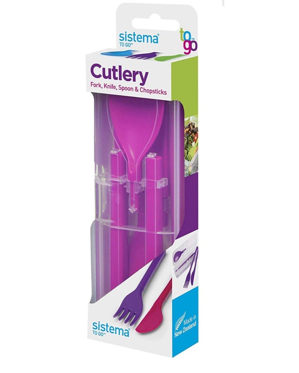 Sistema Cutlery To Go Pink