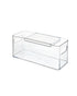 The Home Edit Hair Accessory Bin with Sliding Tray Clear