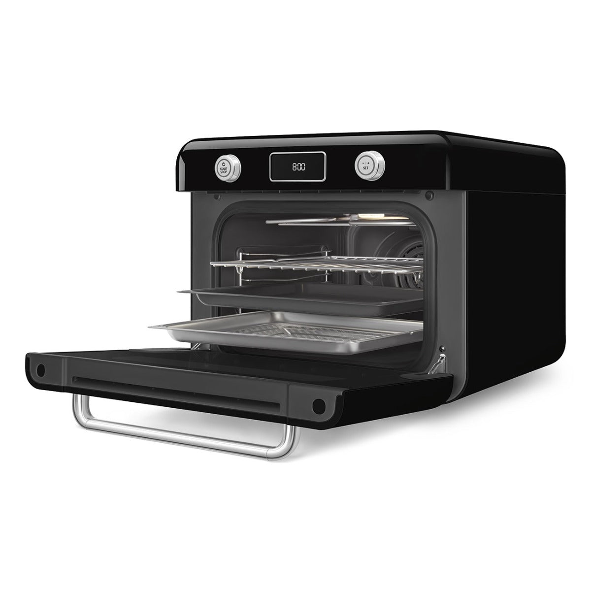 Smeg Countertop Combi Oven 50's Style Black