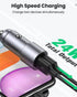 UGREEN Dual USB-A 24W Aluminum Case Car Charger Silver