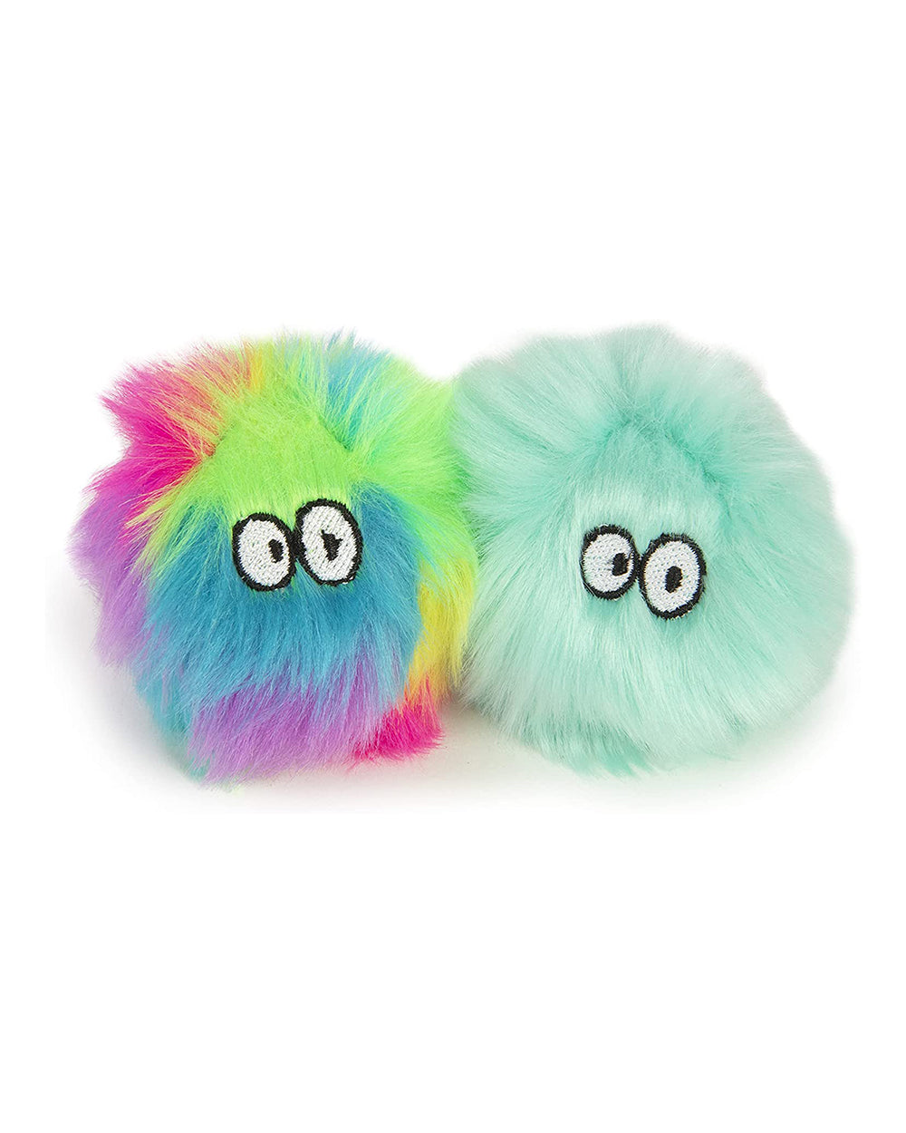 Smartykat Fuzzy Friends Plush Catnip Ball Cat Toy Set Of 2