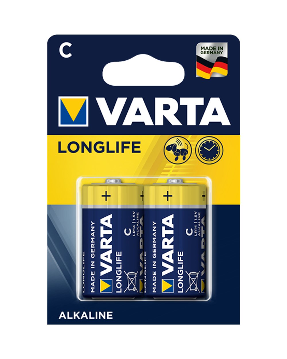 VARTA Longlife C Batteries Pack of 2