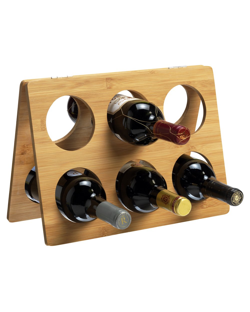 RTA Foldable Bamboo Wine Rack
