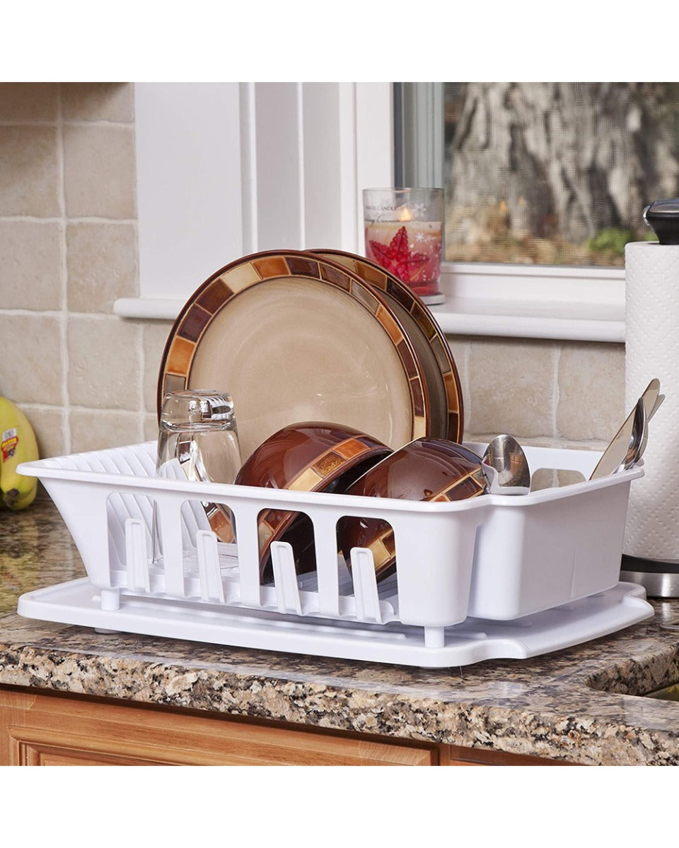 Sterilite 2 Pieces Large Sink Set White