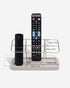 Stackers 6 Section Remote Control Holder Taupe & Gold
