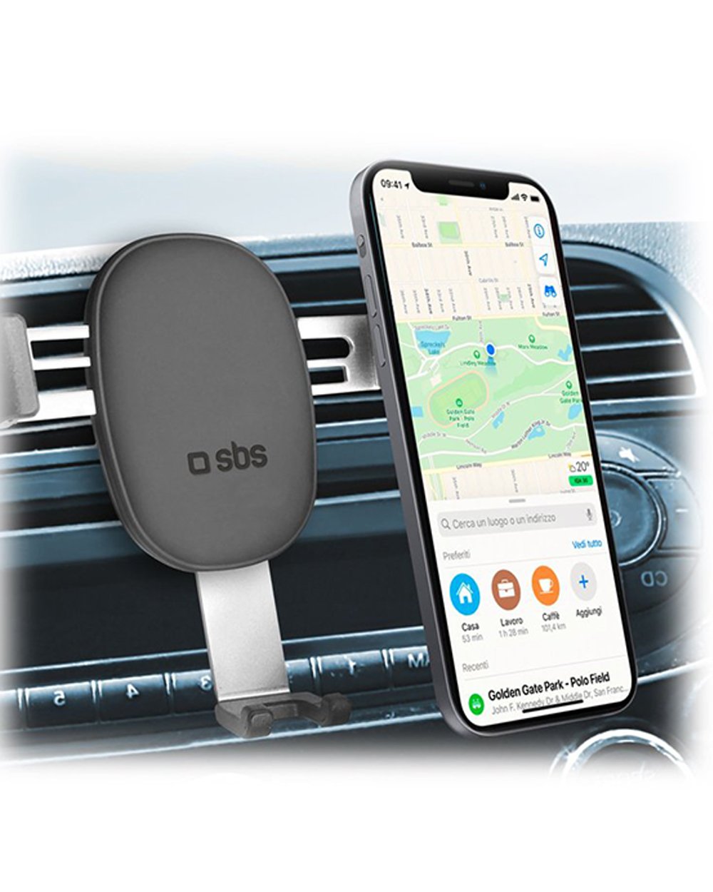 SBS Universal Smartphone Holder, Clip Airvent & Gravity Function