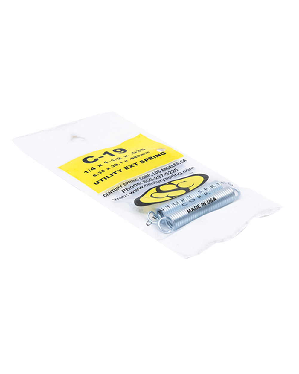 Utility Extension Spring Pack of 2 - 6.35 x 38.1 x .889 mm