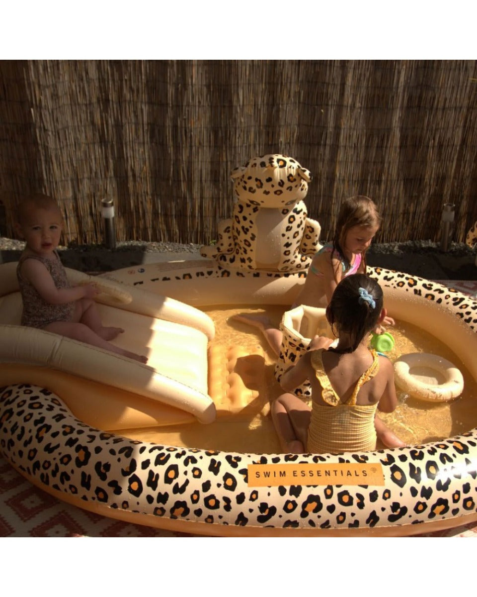 Swim Essentials Beige Leopard Adventure Pool 210 cm