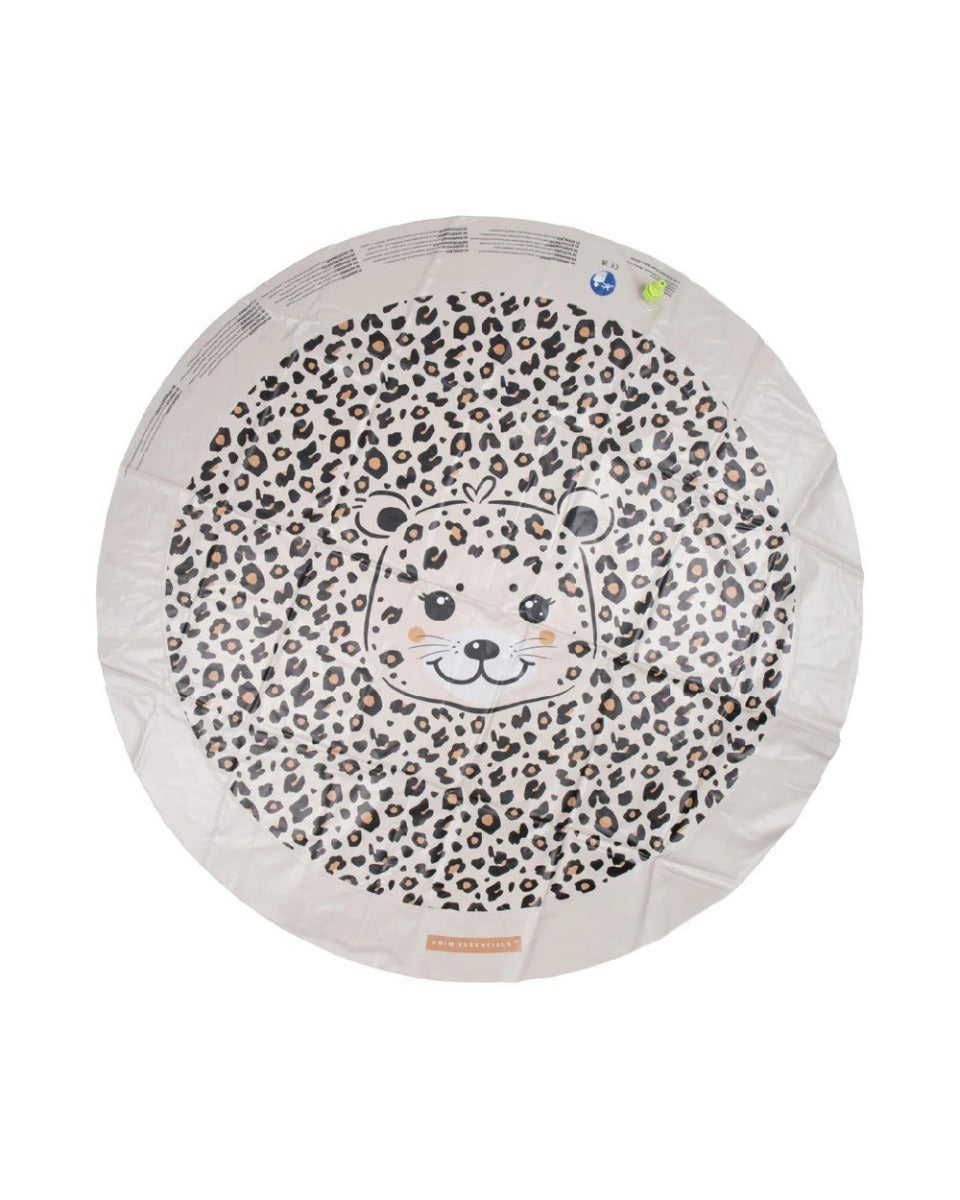 Swim Essentials Beige Leopard Sprinkler mat