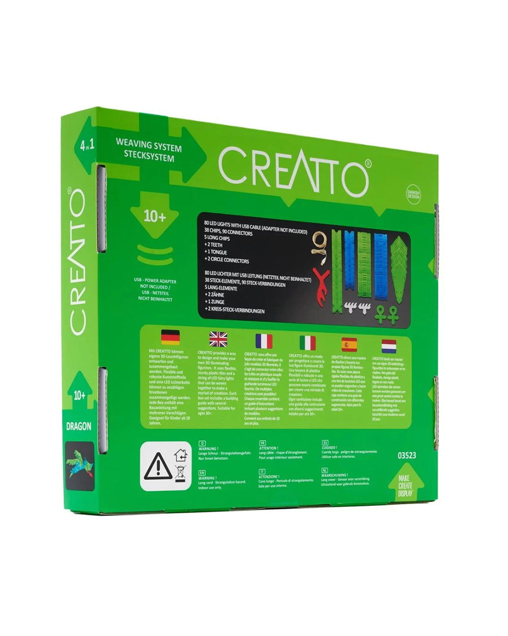 Thames & Kosmos Creatto Dragon Light-Up Crafting Puzzle Kit