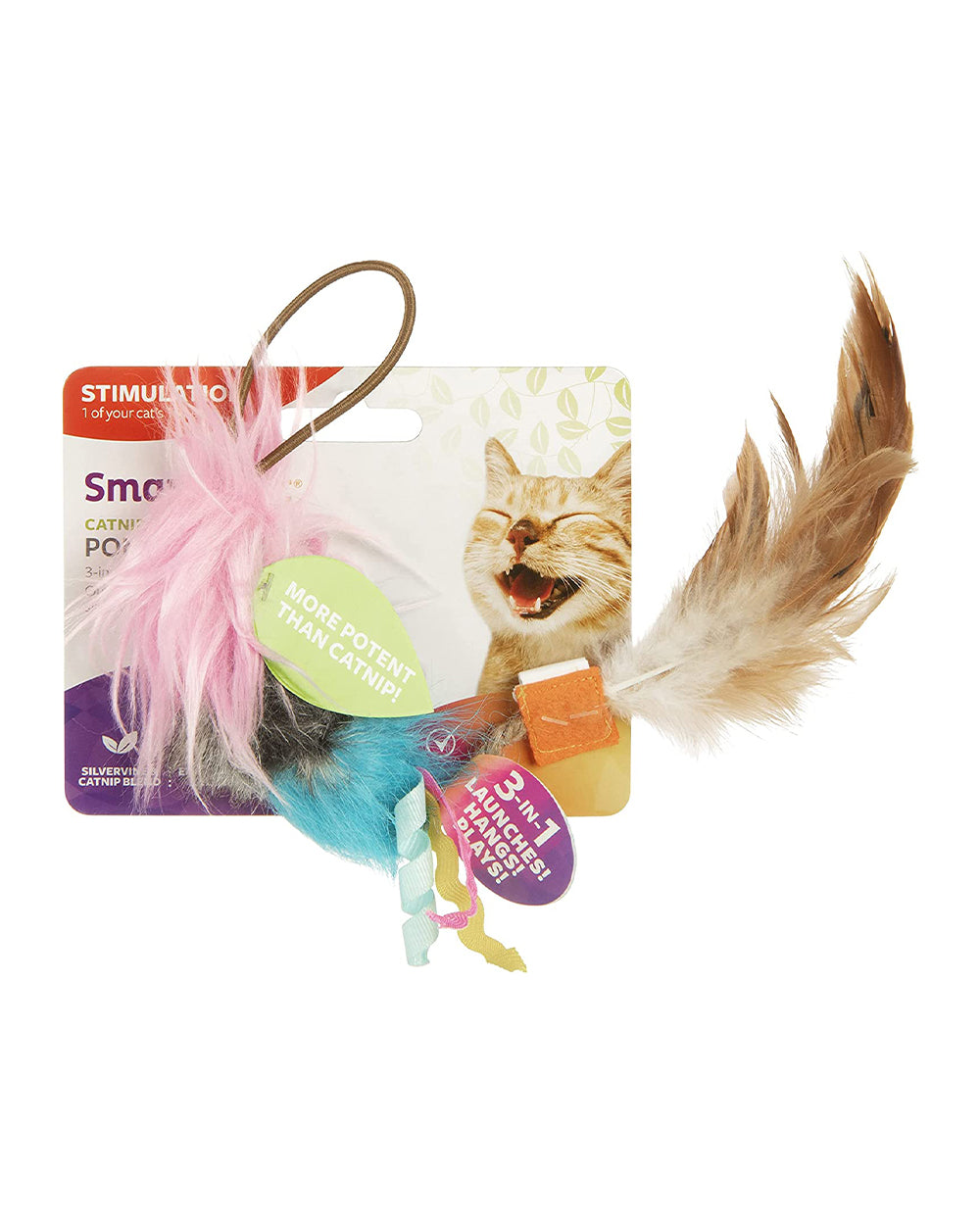 Smartykat Pom Player Catnip & Silvervine 3 in 1 Cat Toy