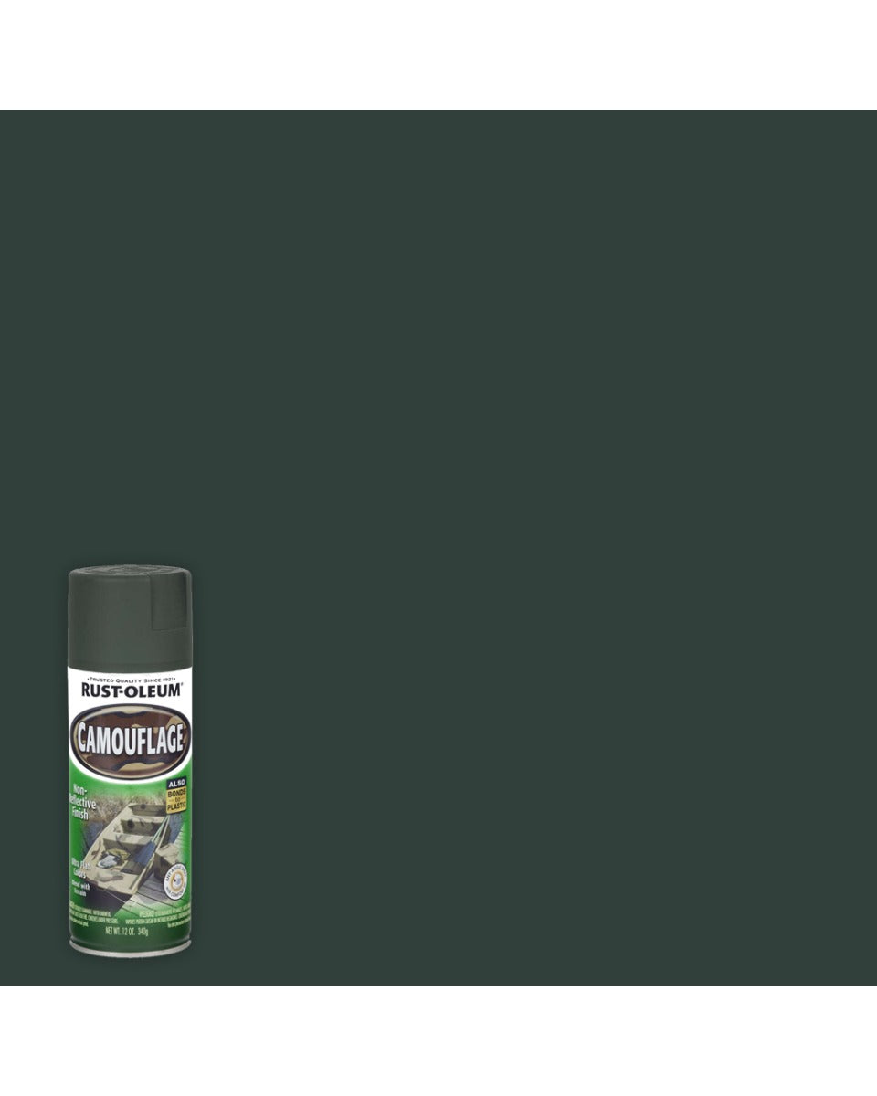 RustOleum Camouflage Deep Forest Green 12Oz