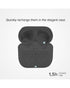 SBS Stereo Wireless Earphones 200 Mah Charging Base Touch Controls & Microphone Black